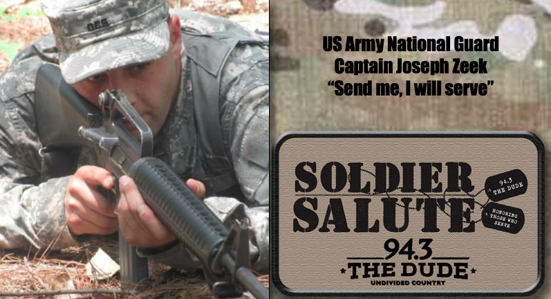 “The Soldier Salute”- US Army National Guard Captain Joseph Zeek